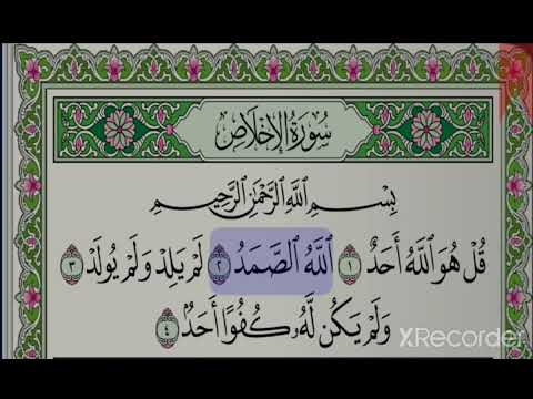 تلاوة سورة الإخلاص - أبو بكر الشاطري