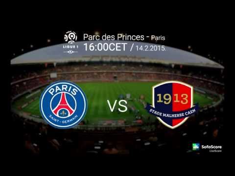 PSG vs Caen All goals and highlights HD 02.14.2015