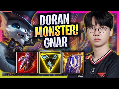 DORAN IS A MONSTER WITH GNAR! - T1 Doran Plays Gnar TOP vs Riven! | Season 2025