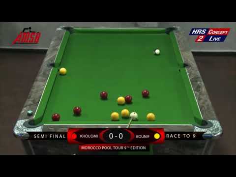 Mania Club Officiel   Mania Pool Tour   SEMI FINAL   KHOUDMI VS Bounif   Race To 9