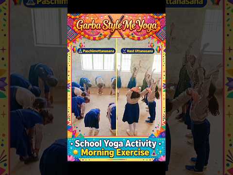 Yoga sambil bergaya Garba? Kenapa enggak! 🌟 Paschimottan asana bisa bantu bakar lemak perut dan hilangkan stres. Yuk, c...