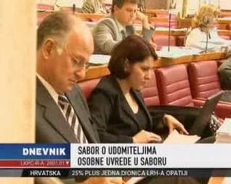 Prilog NovaTV u dnevniku o incidentu u saboru