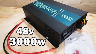 WZRELB 3000W 48V Pure Sine Wave Inverter Reliable Electric