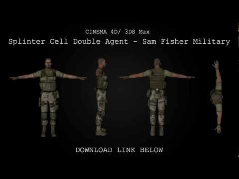 Cinema 4D/ 3DS Max | Splinter Cell DA Sam Fisher Army Model Download