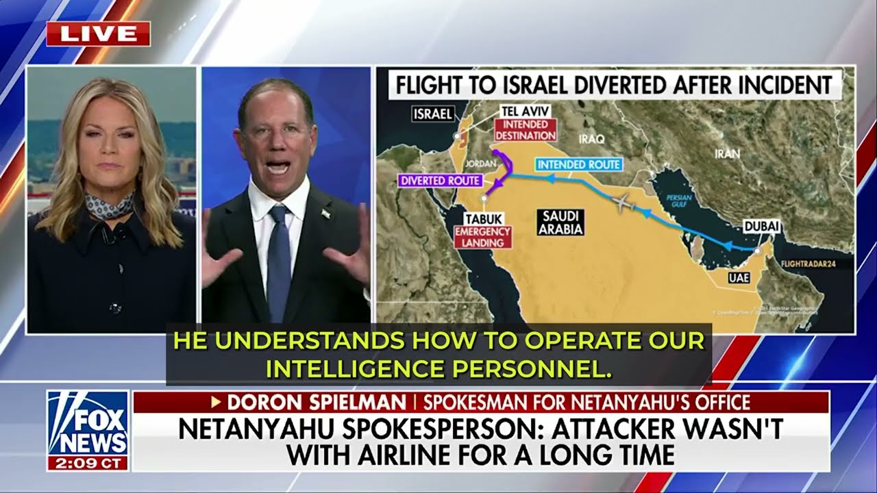 PMO Spokesman Doron Spielman on Fox News - Flight Hijacking and Airline Safety