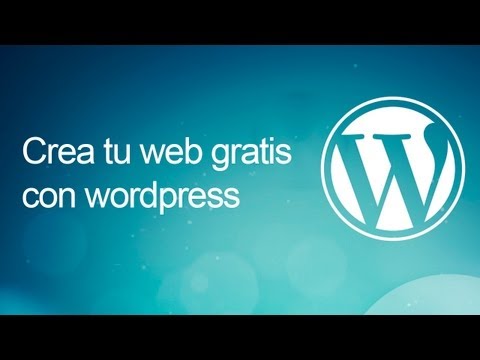 Crear un sitio web gratis con wordpress