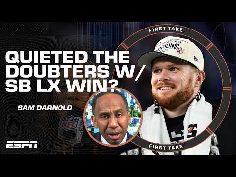 Stephen A. says GOODBYE to his doubts of Sam Darnold 👋 'Give him the respect!' | First Take