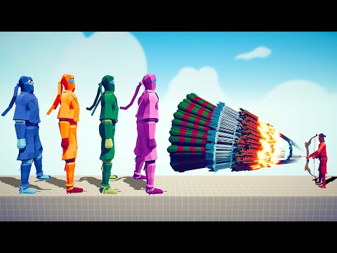 NINJA COLOR PACK vs EVERY GOD - Totally Accurate Battle Simulator TABS