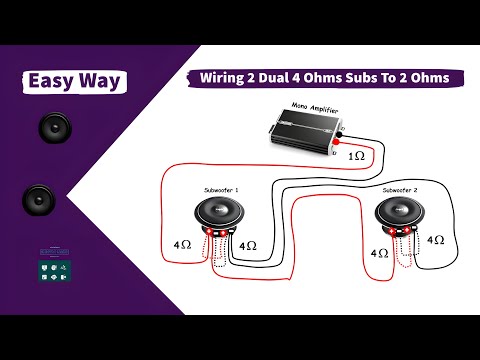 How To Wire 2 Dual 4 Ohm Subs Down To 2 Ohms