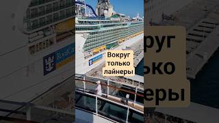 Вокруг только лайнеры Багамы #mscseaside #bahamas #nassau #cruiseship #umarkeyn