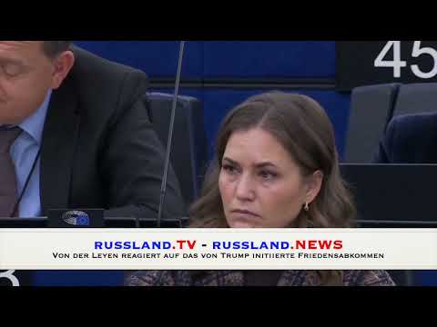 Von der Leyen reagiert auf das von Trump initiierte Friedensabkommen