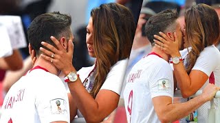 Most Beautiful Kisses Moments in Football । Football Romantic Sence