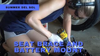 Exomotive Exocet Seat Brace and Battery Mount