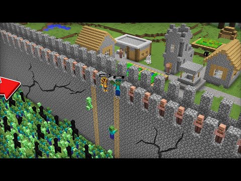 MC Naveed - Minecraft - Minecraft DANGEROUS MUTANT CREATURES INVADE VILLAGE WALL MOD / STRANGE MOBS !! Minecraft Mods