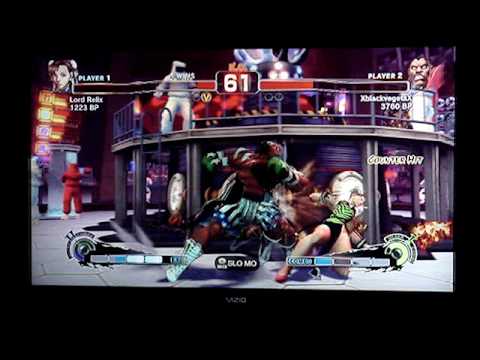 SSF4: XblackvegetaX (Rog) vs Lord Relix (Chun Li) - GAF Endless Battle Mode