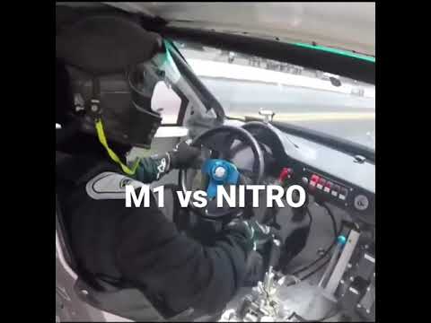 Here is a race between a m1 (methanol) allmotor car vs my nitro(nitromethane) outlaw allmotor car