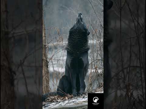 "RARE WOLF!!  Alpha Black Wolf’s Howl Stops EVERYTHING in the Forest! (Powerful)"