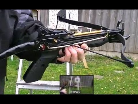 POWER TEST Cobra MX Pistol Crossbow 80lbs "self cocking" Armex Tomcat