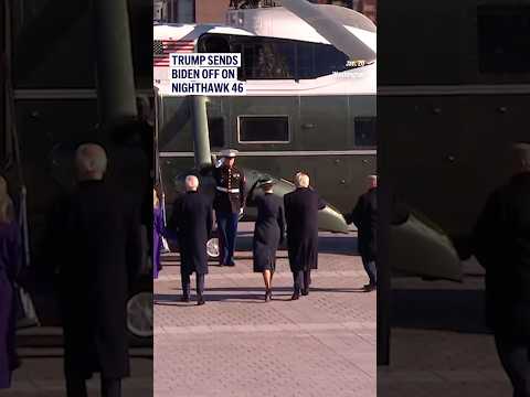 Trump sends Biden off on Nighthawk 46