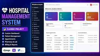Build a Complete Hospital Management System in Django with Claude Code | Custom Dashboard