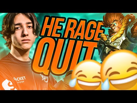 I made a Challenger Wukong so pissed in the first 4 minutes doing this that he rage quit the lane