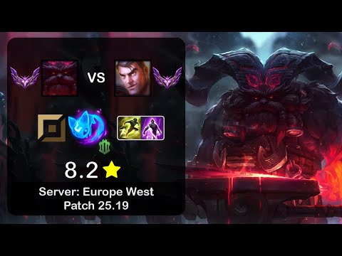 Ornn Top vs Jayce - EUW Master - Patch 25.19