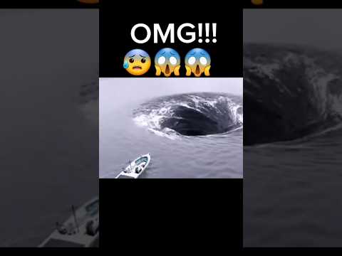 biggest whirlpool recorded #tornado #whirlpool #ocean #sea #shorts