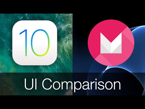 iOS 10 vs Android 6 (Galaxy S7) UIs!