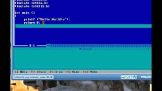 Turbo C++ Lite in Win95 Virtual Machine (VMWare)