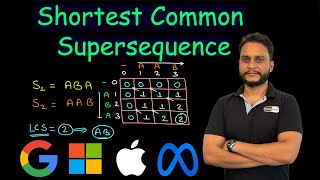 YouTube video 'Shortest Common Supersequence | Leetcode 1092'