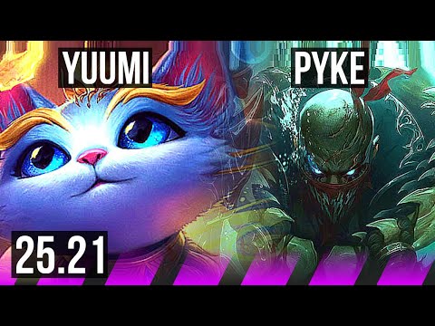 YUUMI & Tristana vs PYKE & Lucian (SUP) | 2000+ games | KR Diamond | 25.21