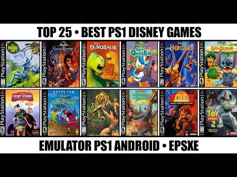 Top 25 Best Disney Games For PS1 | Best PS1 Games | Emulator PS1 Android