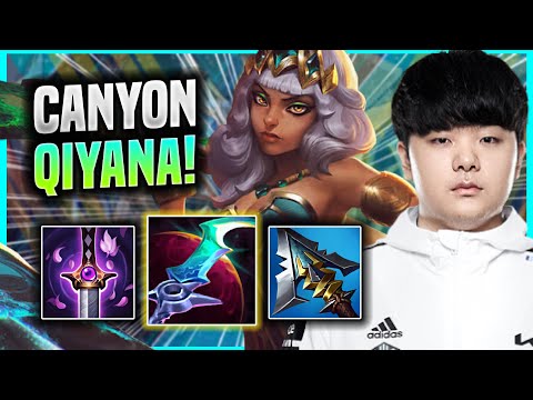 DK Canyon Plays Qiyana JUNGLE vs Hecarim!