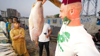 The BIGGEST FISH MARKET in KARACHI!! Pakistani Seafood & Market Experience | Karachi, Pakistan