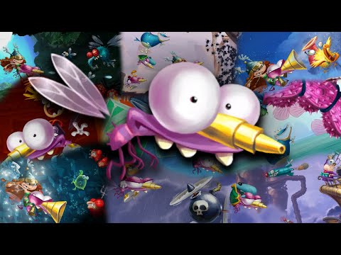 Rayman Legends Switch - All Mosquito Level Speedruns - No Teensies