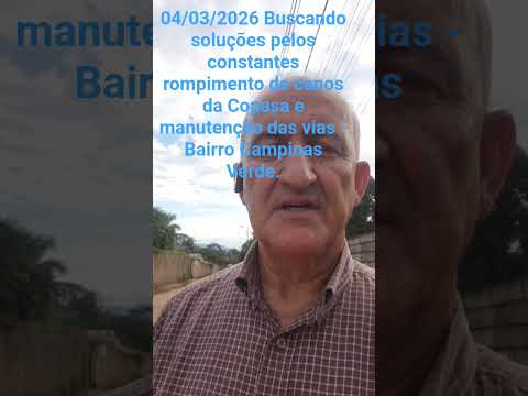 04/03/2026 bairro Campina Verde, SJBicas MG