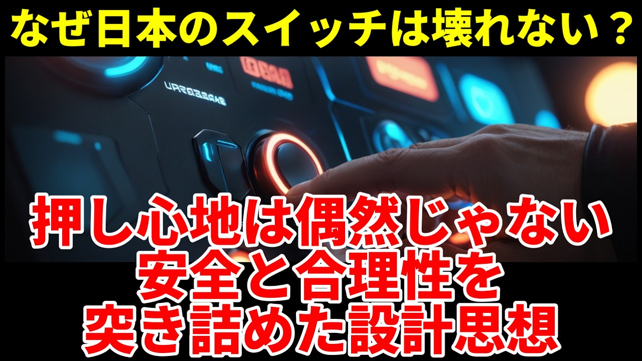 【海外の反応】日本のスイッチはなぜ壊れないのか──押し心地に隠された合理性