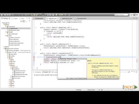 Play Framework for Web Application Development tutorial Making Templates | packtpub com