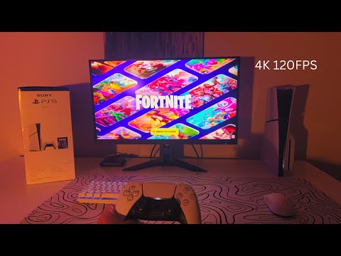 Fortnite on PlayStation 5 Slim (Unboxing and 120FPS 4K Gameplay)