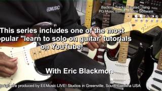 preview picture of video 'How To Play A Guitar Solo Without Even Thinking About Scales TUTORIAL SERIES EricBlackmonMusicHD'