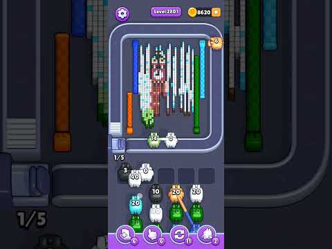 Pixel Flow Level 2801 Walkthrough