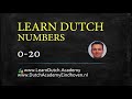 Dutch numbers 1-20