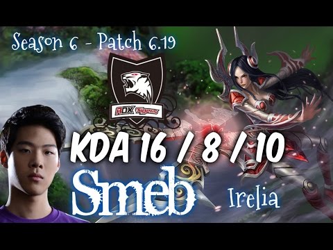 ROX Smeb IRELIA vs RUMBLE Top - Patch 6.19 NA Ranked | League of Legends