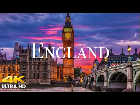 FLYING OVER ENGLAND (4K UHD) - Relaxing Music Along With Beautiful Nature Videos - 4K Video Ultra HD