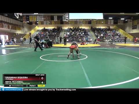 112 Lbs Quarterfinal - Savannah Sequeira, California Vs Birta Mccaskill, Mira Mesa High School Wre