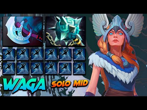 Waga Crystal Maiden SOLO MID - Dota 2 Pro Gameplay [Watch & Learn]