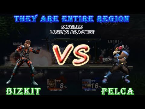SSBB - Bizkit (Snake) Vs Pelca (Falco) - They Are Entire Region