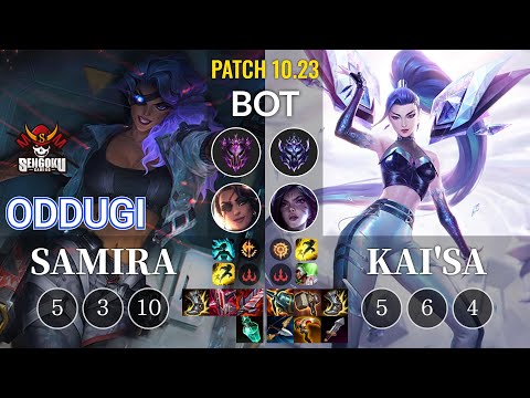 SG OdduGi Samira vs Kai'Sa Bot - KR Patch 10.23