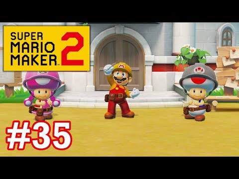 Super Mario Maker 2 Story Mode - EP35 - Dry Bones Lava Lurker & Blinking Block Blitz