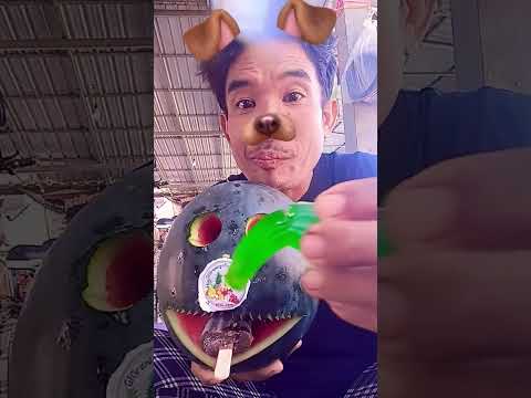 ปีโป้แตงโมไอศครีมรสช็อคโกแลต #ฝากติดตามด้วยนะครับ